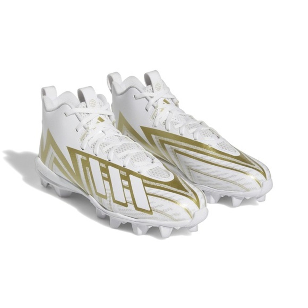 Men's‎ Freak Spark 23 Football Cleats by adidas White Gold Size 9 New With Box - Picture 6 of 6